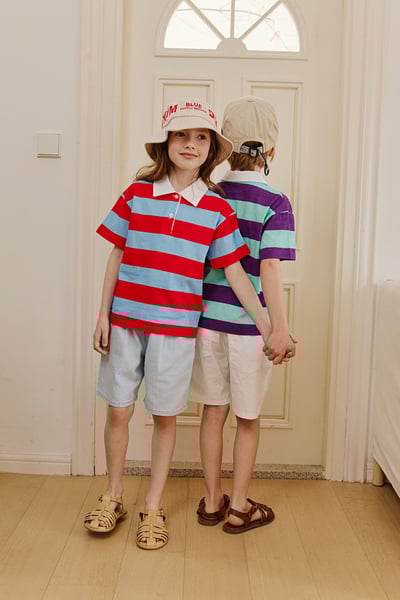 041113翻領條紋上衣(兩色)7