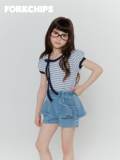 042050條紋綁帶上衣(兩色)9