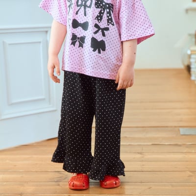 031735點點荷葉褲(兩色)3