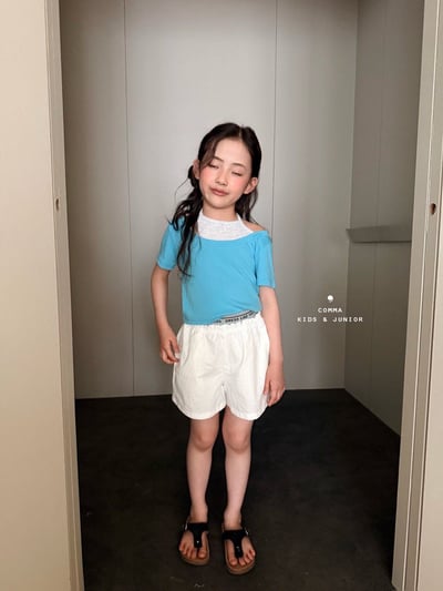 052716腰部英文短褲(兩色)9