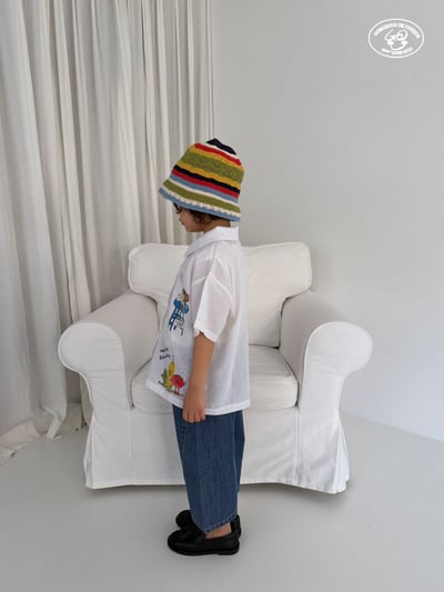 041651翻領塗鴉上衣3