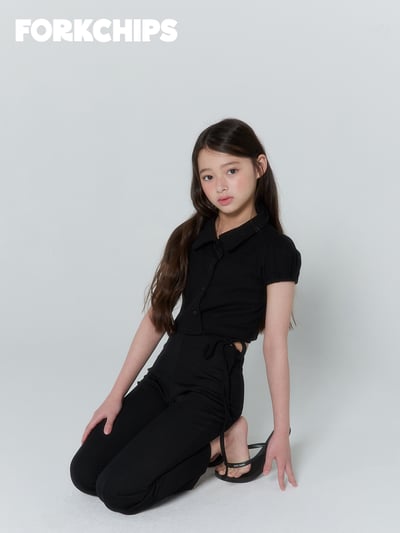 042011翻領綁帶上衣(兩色)13