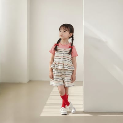 042338親子條紋短褲4