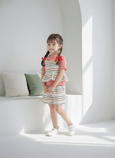 042338親子條紋短褲3