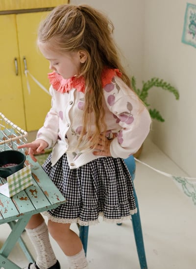 15511花邊格子裙(兩色)9