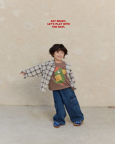 30027翻領格子上衣(兩色)3