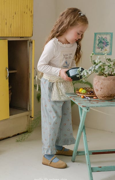 15510鄉村造型格子褲(兩色)7