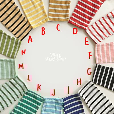 42936彩色條紋上衣(十四色)1