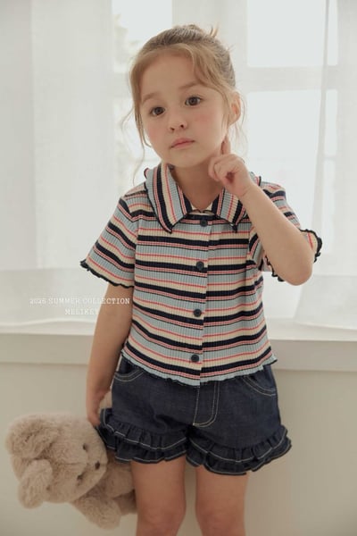 040104翻領條紋上衣(兩色)4