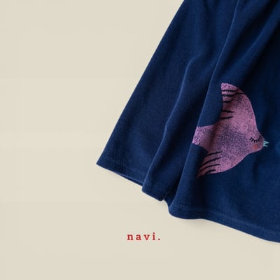 30036手繪小鳥裙(兩色)9