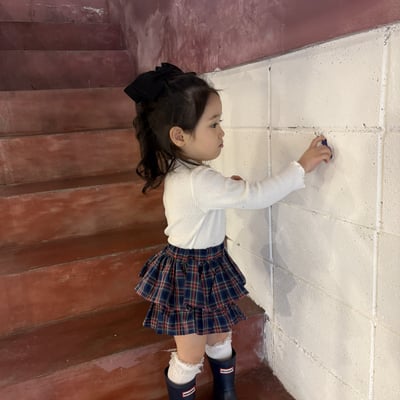 11216格子蛋糕褲裙(兩色)7