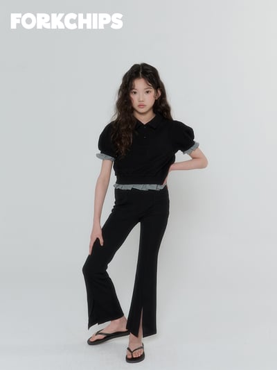 042018翻領格子袖上衣(兩色)10