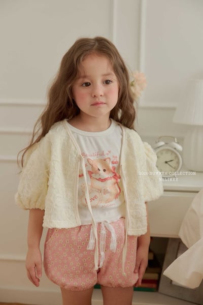 040150泡泡袖綁帶外套(兩色)10