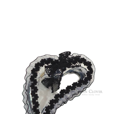 032537花邊愛心髮夾(兩色)7