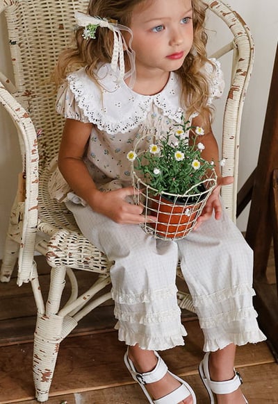 032339格子花邊褲(兩色)6