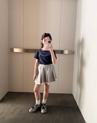 042107造型百褶裙(兩色)7