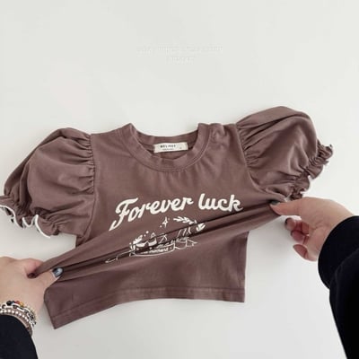 040132泡泡袖圖樣上衣(兩色)4