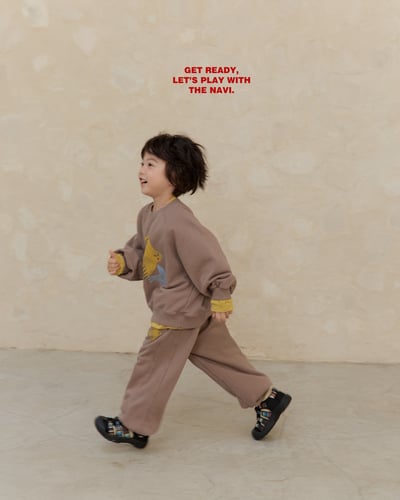 30011手繪小鳥束口褲(兩色)6