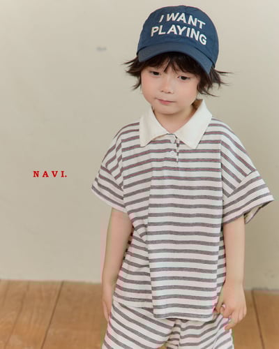 041507翻領條紋上衣(兩色)9