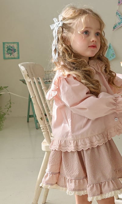 15511花邊格子裙(兩色)7