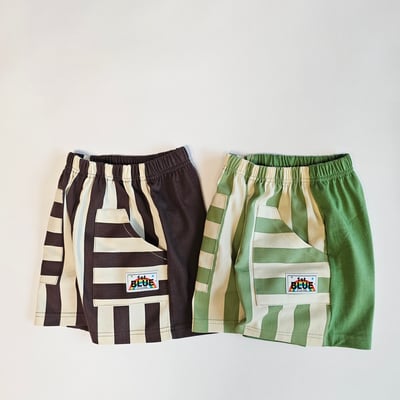 031732直紋條紋短褲(兩色)2