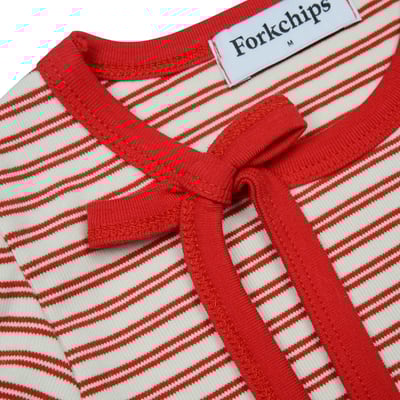 042050條紋綁帶上衣(兩色)5