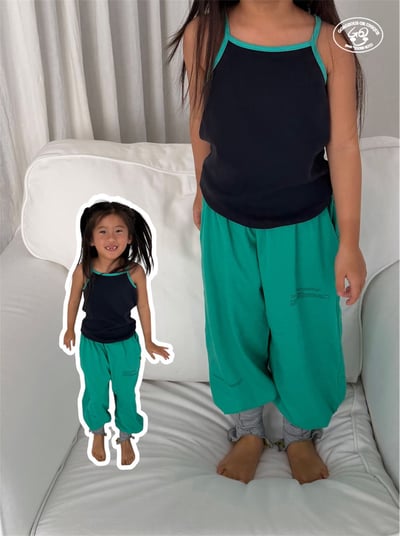 041620親子英文束口褲(三色)9