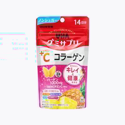 UHA味覺糖維他命C+膠原蛋白軟糖鳳梨口味(14日)1