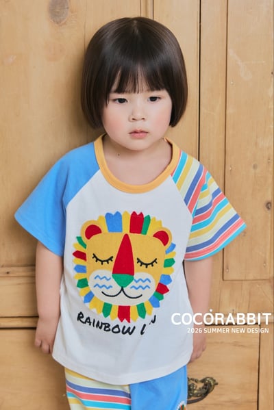 041302獅子條紋袖短褲(兩色)3