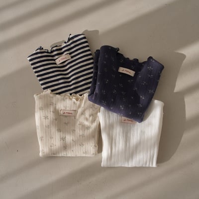 25421捲邊上衣(四色)2