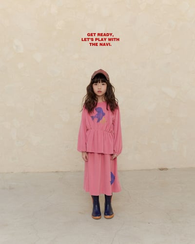 30036手繪小鳥裙(兩色)5