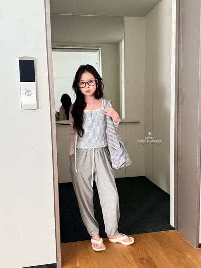 042140細肩條紋背心B5