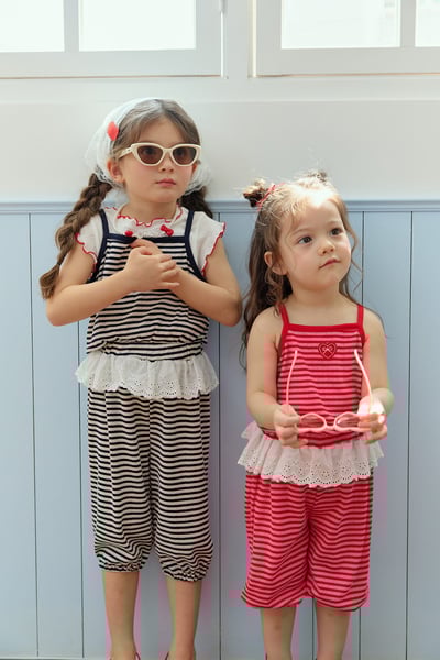 041428條紋背心套裝(兩色)1