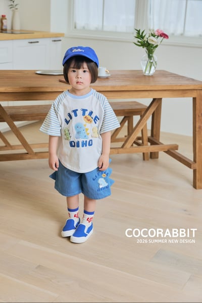 041367恐龍牛仔短褲(兩色)5