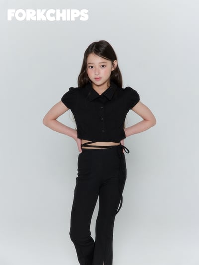 042011翻領綁帶上衣(兩色)14