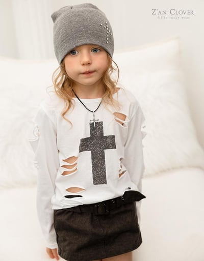 032503黑灰個性短裙11