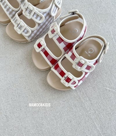 042406格子涼鞋(兩色)1