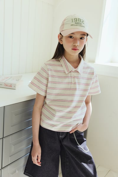 032402翻領條紋上衣(兩色)7