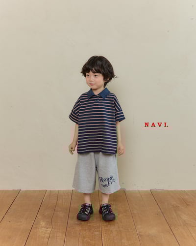 041507翻領條紋上衣(兩色)6