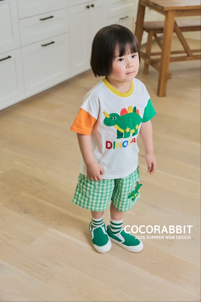 041383格子恐龍短褲(兩色)3