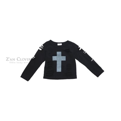 032527割破十字架上衣(兩色)4