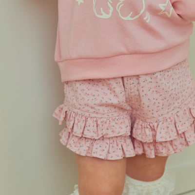 031737花花荷葉短褲(兩色)2