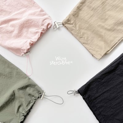 42913抽繩口袋褲(四色)3