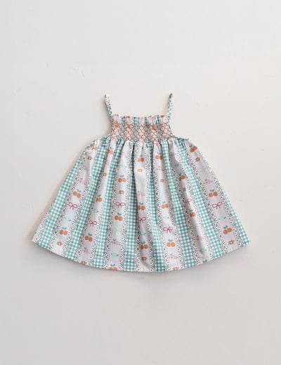 15528櫻桃格子背心裙(三色)5