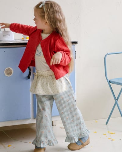 15510鄉村造型格子褲(兩色)8