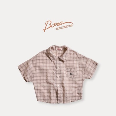 041730翻領格子上衣(兩色)3