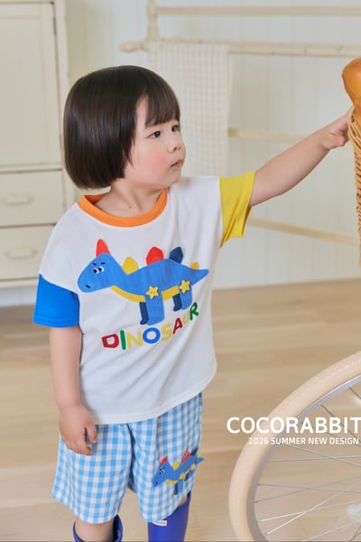 041383格子恐龍短褲(兩色)11