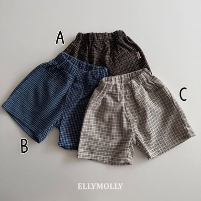 040763格子短褲(三色)1