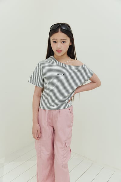 032407英文條紋上衣(兩色)9