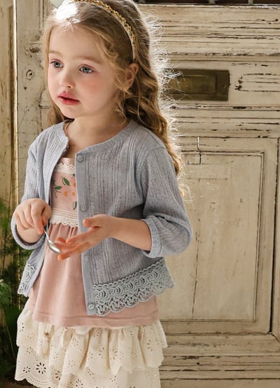 032327下擺花邊外套(四色)9